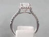 1.96 CTW CUSHION CUT LAB GROWN DIAMOND ENGAGEMENT RING H SI1