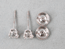 1 CTW DIAMOND STUD EARRINGS LAB GROWN H VS 1/2 CARAT EACH LOW PRICE