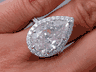 11.07CTW PEAR SHAPE DIAMOND ENGAGEMENT RING FLASHY LOW PRICE!