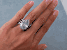 11.50 CTW PEAR SHAPE DIAMOND ENGAGEMENT RING G I1-2