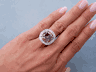 11.70 CTW CUSHION CUT DIAMOND ENGAGEMENT RING NATURAL CHOCOLATE SI3