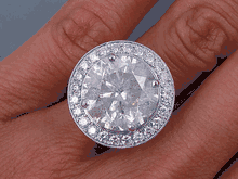 11.88 CTW ROUND CUT DIAMOND ENGAGEMENT RING G SI3
