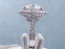 13.07 CTW ROUND CUT DIAMOND ENGAGEMENT RING 