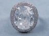 13.48 CTW CUSHION CUT DIAMOND ENGAGEMENT RING E SI3