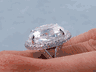 13.48 CTW CUSHION CUT DIAMOND ENGAGEMENT RING E SI3