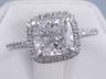 2.00 CTW CUSHION CUT DIAMOND ENGAGEMENT RING H SI1