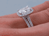 2.00 CTW CUSHION CUT DIAMOND WEDDING RING SET (Includes a Matching Wedding Ring) 