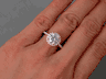  2.00 CTW ROUND CUT LAB GROWN DIAMOND ENGAGEMENT RING F I1