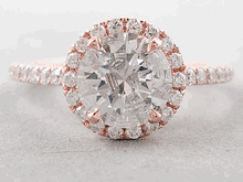 2.00 CTW ROUND CUT LAB GROWN DIAMOND ENGAGEMENT RING F I1