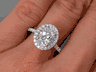 2.01 CTW OVAL CUT LAB GROWN DIAMOND ENGAGEMENT RING D VS2