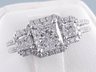 2.02 CTW RADIANT CUT DIAMOND ENGAGEMENT RING G SI1