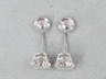 2.03 CTW  DIAMOND STUD EARRINGS LAB GROWN EF VS LOW PRICE 