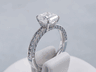 2.04 CTW CUSHION CUT DIAMOND ENGAGEMENT RING G SI2