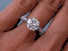 2.05 CTW ROUND CUT DIAMOND ENGAGEMENT RING