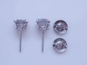 2.06 CTW ROUND BRILLIANT DIAMOND STUD EARRINGS G I2