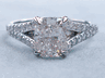 2.07 CTW CUSHION CUT DIAMOND ENGAGEMENT RING H SI2