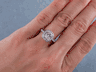 2.07 CTW CUSHION CUT DIAMOND ENGAGEMENT RING I SI1