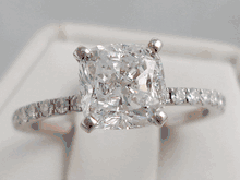 2.07 CTW CUSHION CUT LAB GROWN DIAMOND ENGAGEMENT RING G SI2 LOW PRICE!