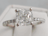 2.07 CTW CUSHION CUT LAB GROWN DIAMOND ENGAGEMENT RING G SI2 LOW PRICE!