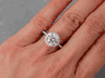 2.07 CTW ROUND CUT LAB GROWN DIAMOND ENGAGEMENT RING I SI1