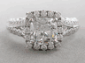 2.08 CTW CUSHION CUT LAB GROWN DIAMOND ENGAGEMENT RING D SI2