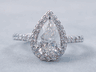 2.08 CTW PEAR SHAPE DIAMOND ENGAGEMENT RING G SI1