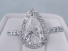2.08 CTW PEAR SHAPE DIAMOND ENGAGEMENT RING G SI1