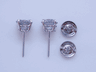 2.09 CTW ROUND BRILLIANT DIAMOND STUD EARRINGS G I1 b