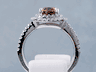 2.11 CTW CUSHION CUT DIAMOND ENGAGEMENT RING NATURAL CHOCOLATE VS2