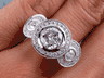 2.11 CTW ROUND CUT DIAMOND ENGAGEMENT RING D SI2