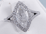 2.12 CTW MARQUISE CUT DIAMOND ENGAGEMENT RING G/SI1 