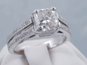 2.12 CTW RADIANT CUT DIAMOND ENGAGEMENT RING G SI2