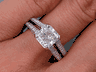 2.12 CTW RADIANT CUT DIAMOND ENGAGEMENT RING G SI2