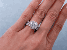 2.13 CTW HEART SHAPE DIAMOND WEDDING RING SET (Includes a Matching Wedding Ring)