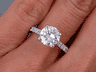 2.13 CTW ROUND BRILLIANT CUT DIAMOND ENGAGEMENT RING I SI1