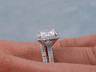 2.15 CTW CUSHION CUT DIAMOND WEDDING RING SET H SI1 (Includes a Matching Wedding Ring) 