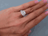 2.15 CTW CUSHION CUT DIAMOND WEDDING RING SET H SI1 (Includes a Matching Wedding Ring) 