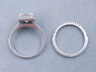 2.15 CTW PRINCESS CUT DIAMOND WEDDING RING SET H SI1 (Includes a Matching Wedding Ring) 