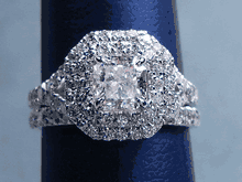 2.15 CTW RADIANT CUT DIAMOND WEDDING RING SET G-SI1 (Includes a Matching Wedding Ring)