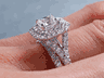 2.15 CTW RADIANT CUT DIAMOND WEDDING RING SET G-SI1 (Includes a Matching Wedding Ring)