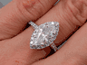 2.19CTW MARQUISE CUT DIAMOND ENGAGEMENT RING