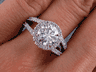 2.20 CTW ROUND CUT DIAMOND ENGAGEMENT RING D SI2