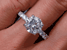 2.22 CTW ROUND CUT DIAMOND ENGAGEMENT RING