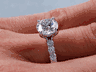 2.22 CTW ROUND CUT DIAMOND ENGAGEMENT RING