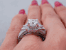 2.23 CTW RADIANT CUT DIAMOND ENGAGEMENT RING G SI2