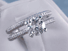 2.23 CTW ROUND CUT DIAMOND WEDDING RING SET (Includes Matching Wedding Ring)