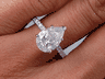 2.25 CTW PEAR SHAPE DIAMOND ENGAGEMENT RING G/SI2 