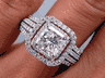 2.26 CTW RADIANT CUT DIAMOND ENGAGEMENT RING F VS2