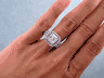 2.26 CTW RADIANT CUT DIAMOND ENGAGEMENT RING F VS2