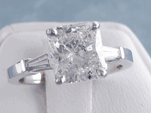 2.28 CTW RADIANT CUT DIAMOND ENGAGEMENT RING